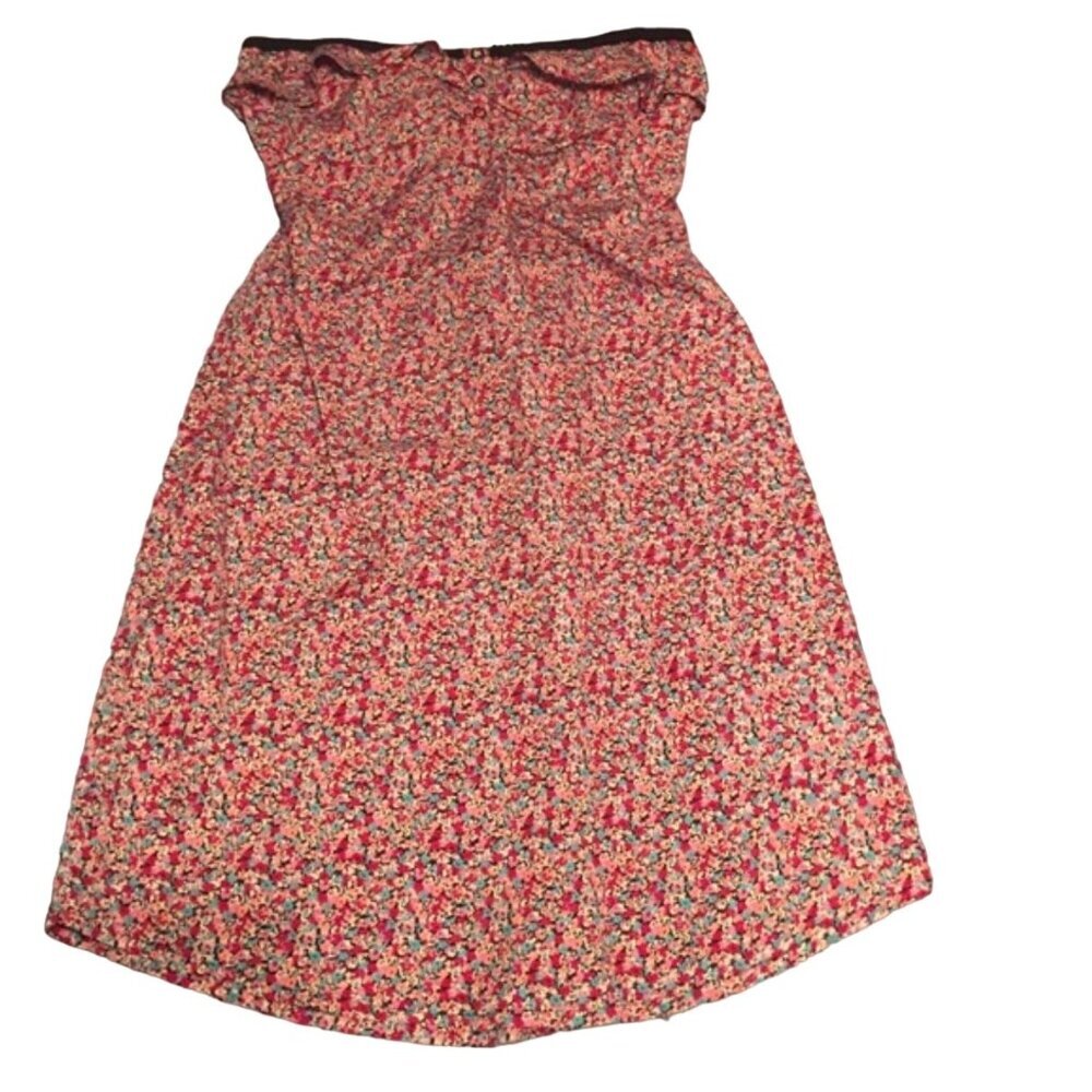 ROXY dainty floral strapless dress Women's Size Large Excellent very gently used